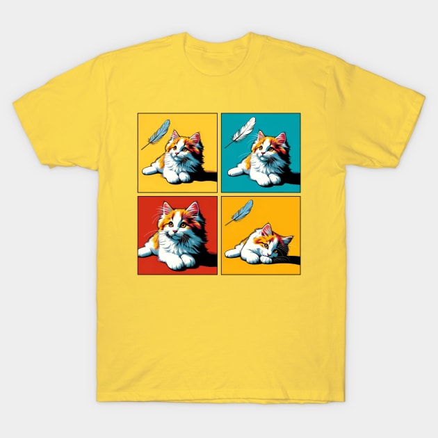 Turkish Van Pop Art - Cute Kitties T-Shirt by PawPopArt